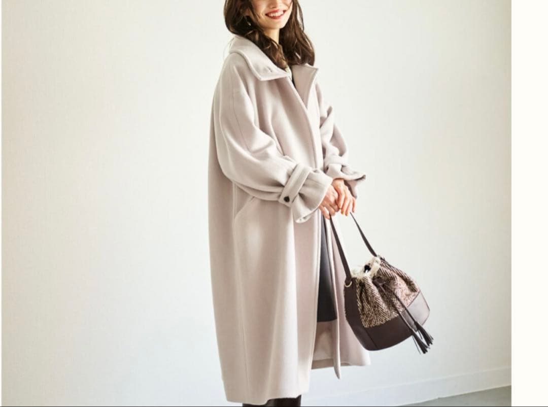 新品！lounie スタンドカラーコート