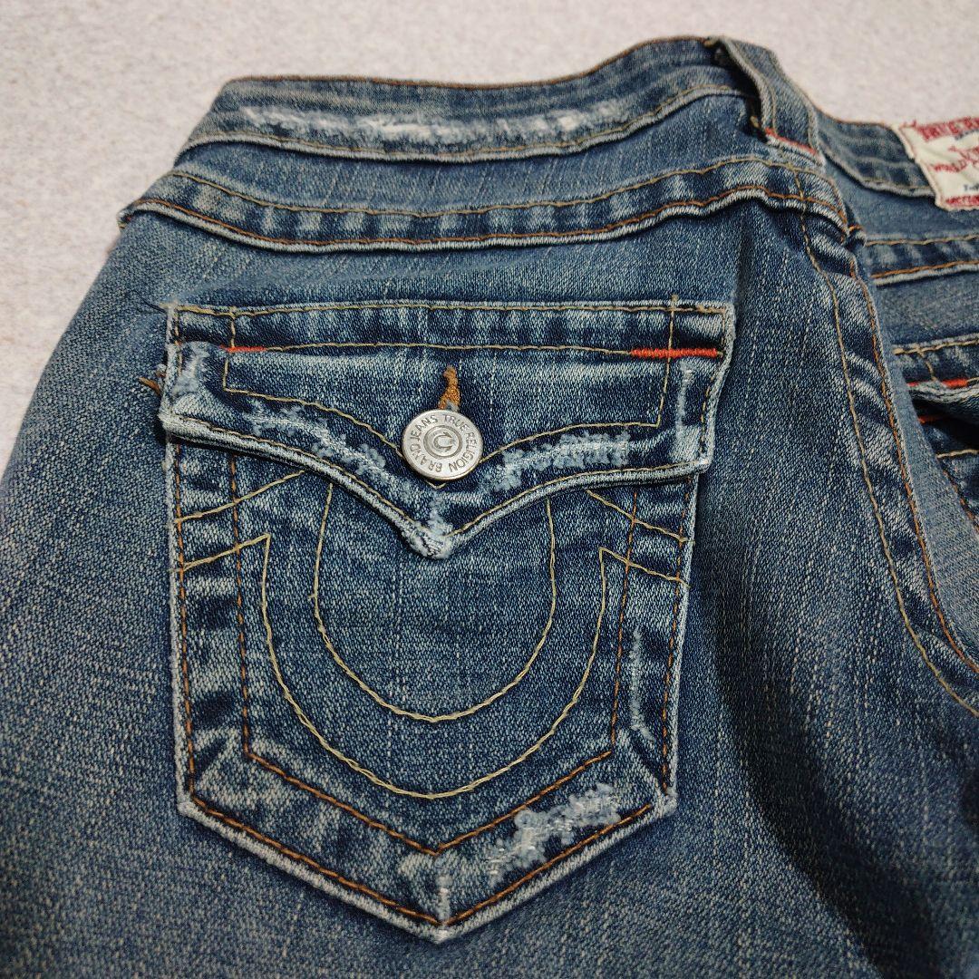 〇True Religion JOEY レディース フレアデニム ベルボトム