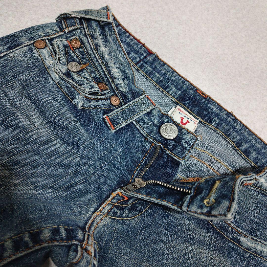 〇True Religion JOEY レディース フレアデニム ベルボトム