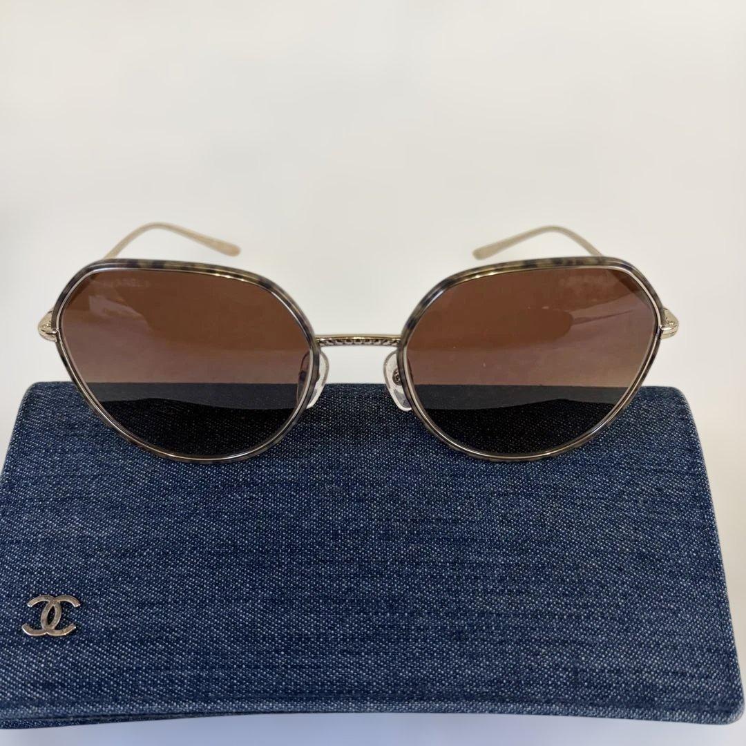 PA CHANEL パント シェイプ サングラス イタリア製 レディース
