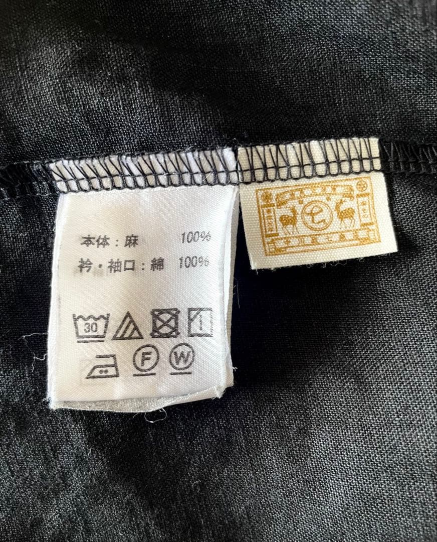 中川政七商店　麻布Tシャツ　黒