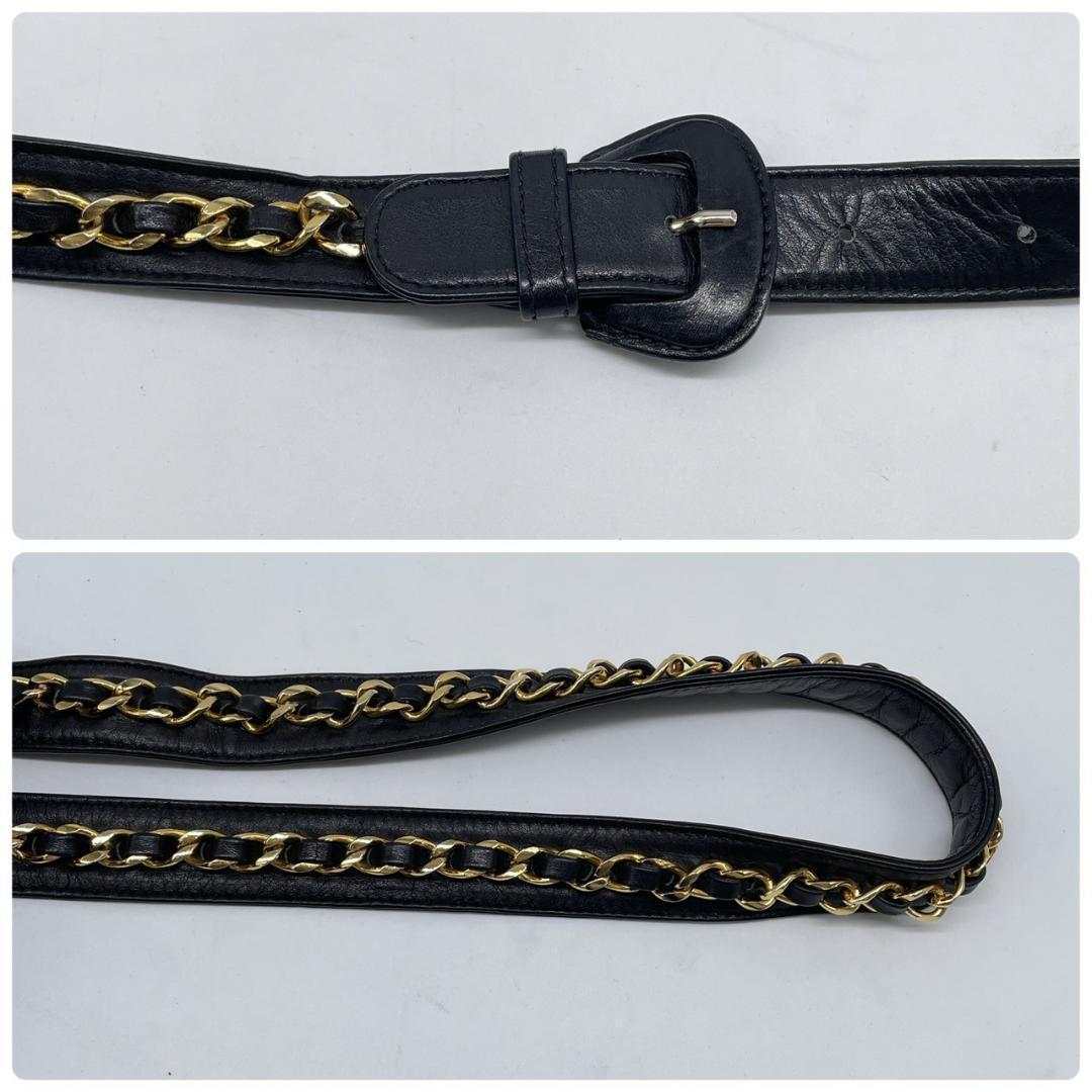 シャネル CHANEL ウエストポーチ ボディバッグ ビコローレ マトラッセ 黒