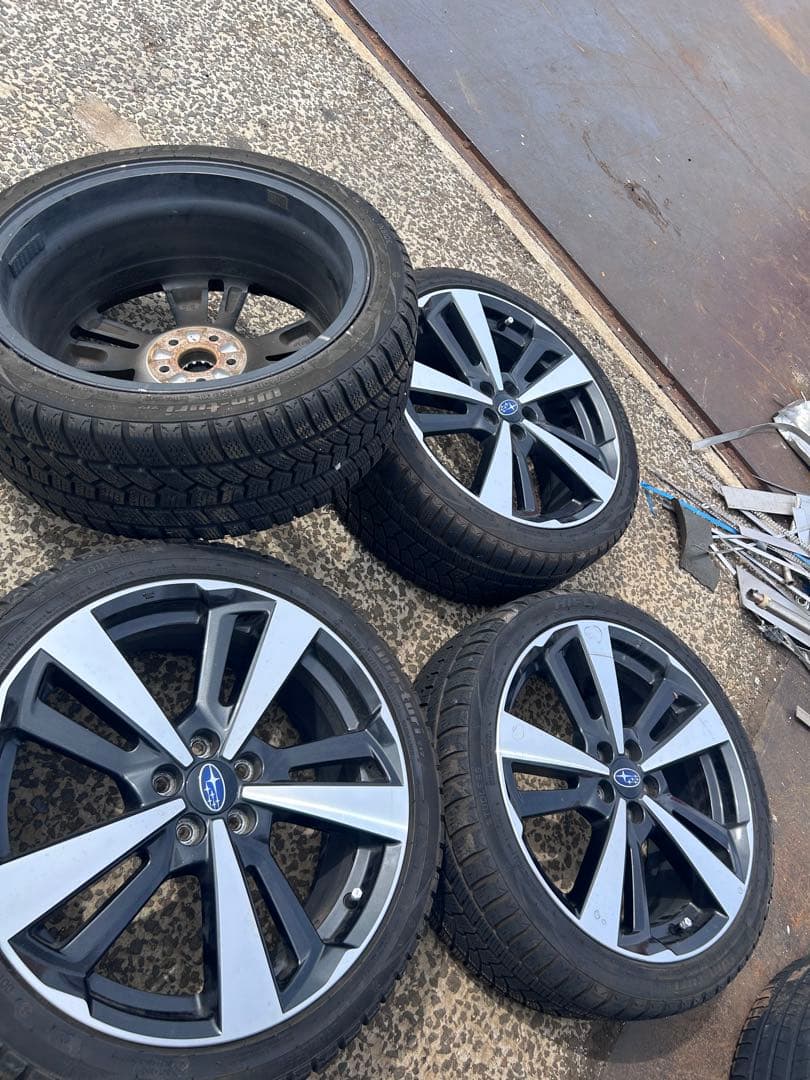 スバル 18インチ ホイール　4本　SUBARU インプレッサ　冬用タイヤ