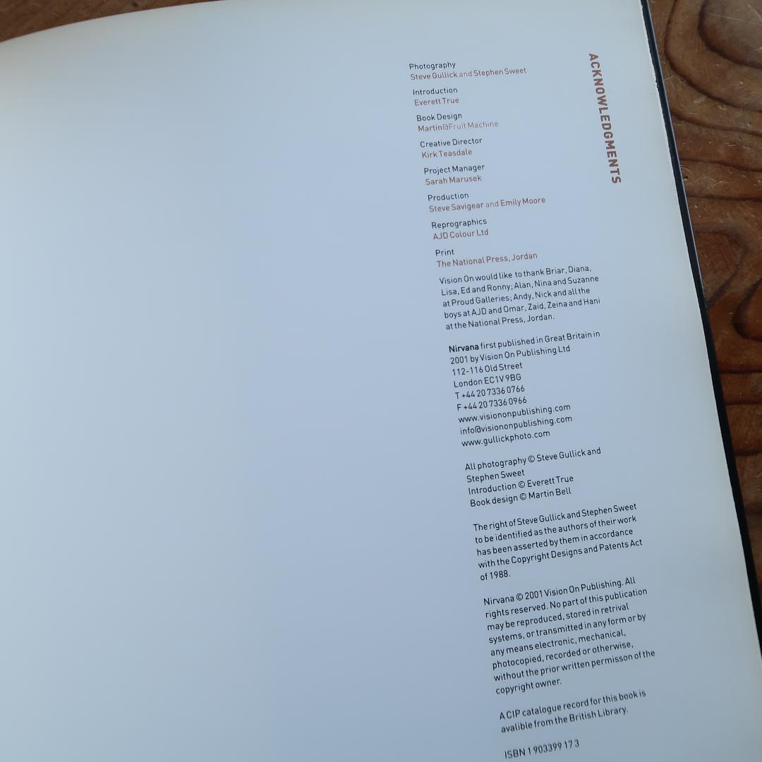 セール！　洋書　Nirvana　ニルヴァーナ　カート・コバーン　写真集