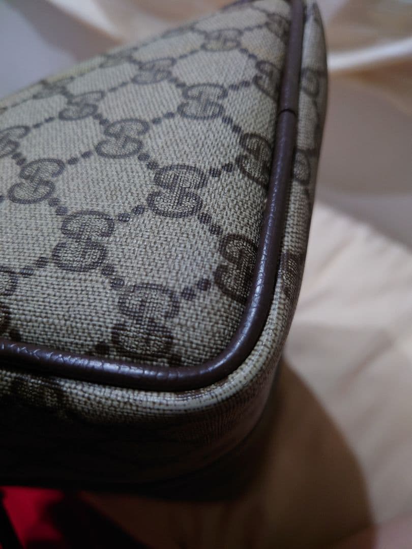 GUCCI ボストンバッグ ベージュ/ブラウン/グリーン/レッド