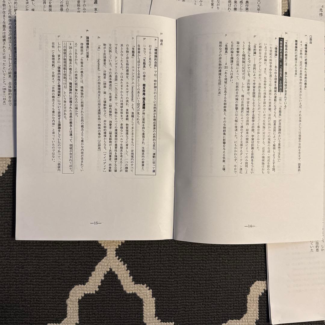 鉄緑会高三現代文(書き込み、一部欠損あり)