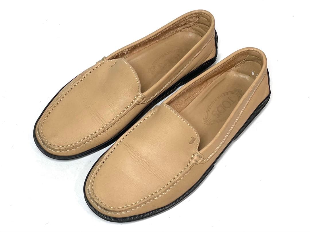【良品✨️】TOD'S トッズ ドライビングシューズ ベージュ US8.5 革靴