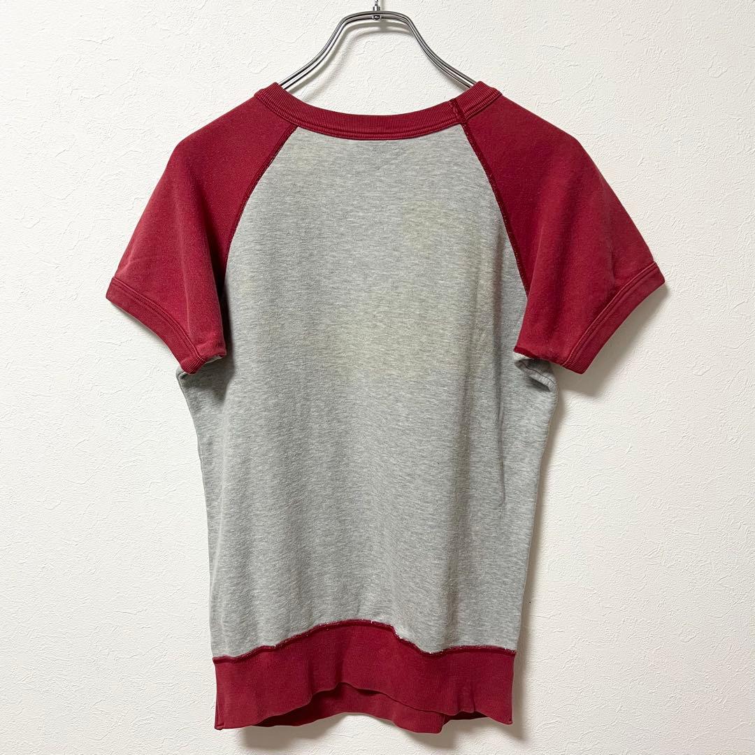 90s HYSTERIC GLAMOUR 半袖ラグランスウェット 初期タグ