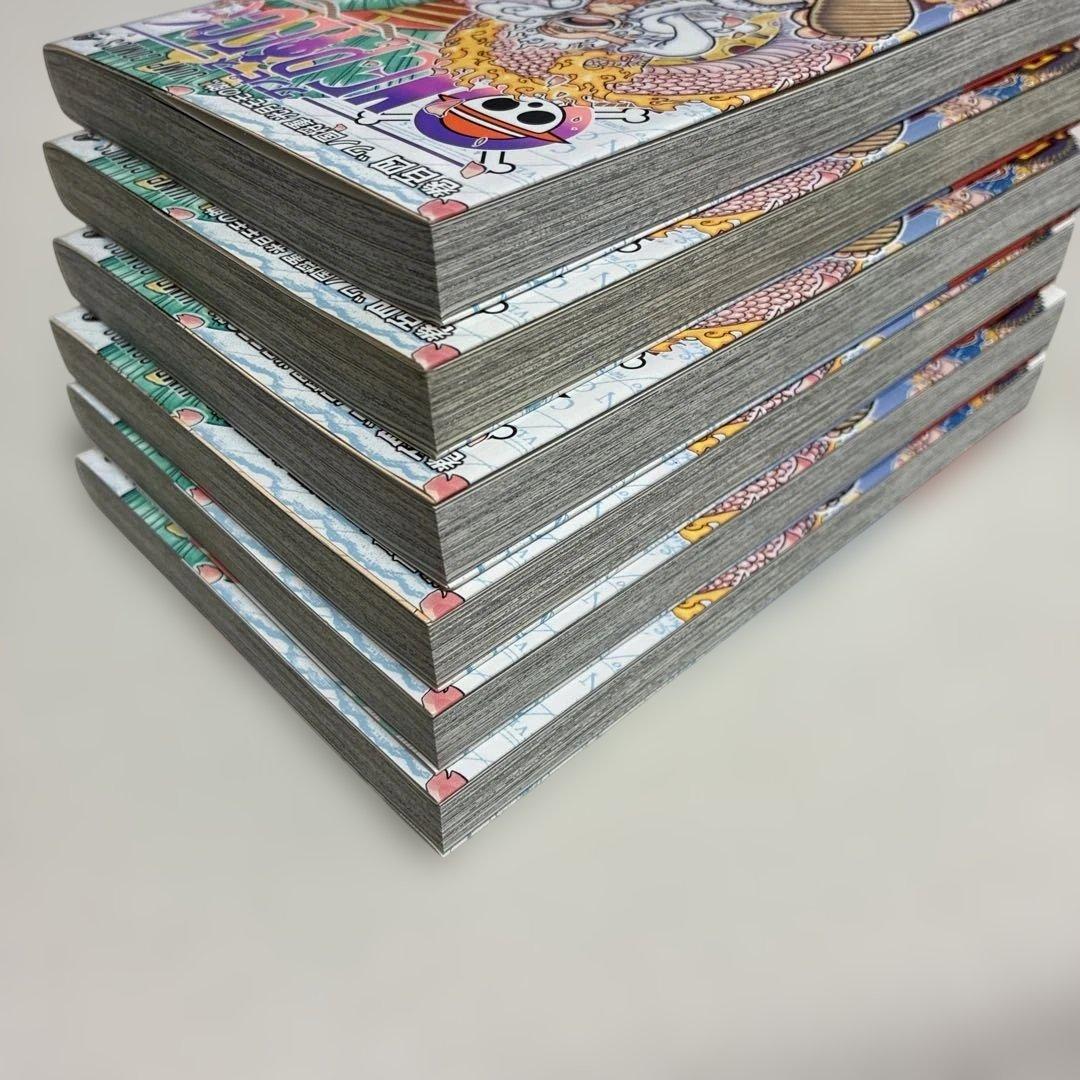 【希少】　ONE PIECE 104巻　初版　帯　ワンピース　6冊セット
