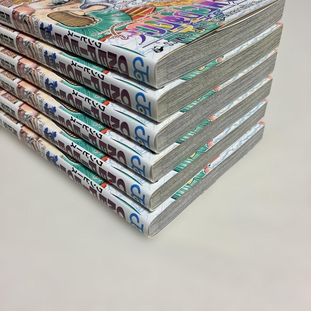 【希少】　ONE PIECE 104巻　初版　帯　ワンピース　6冊セット