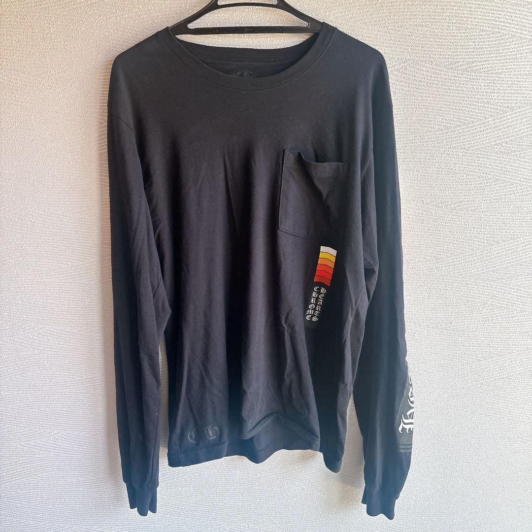 【正規品】CHROME HEARTS ロングTシャツ ブラック長袖シャツ M