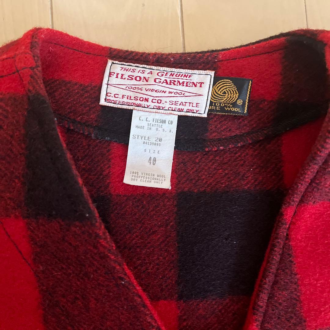 70s Filson Wool 100% Vest サイズ40 USA製