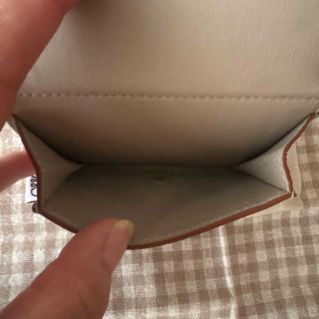 【美品】ロエベ トライフォールド ウォレット 三つ折り財布