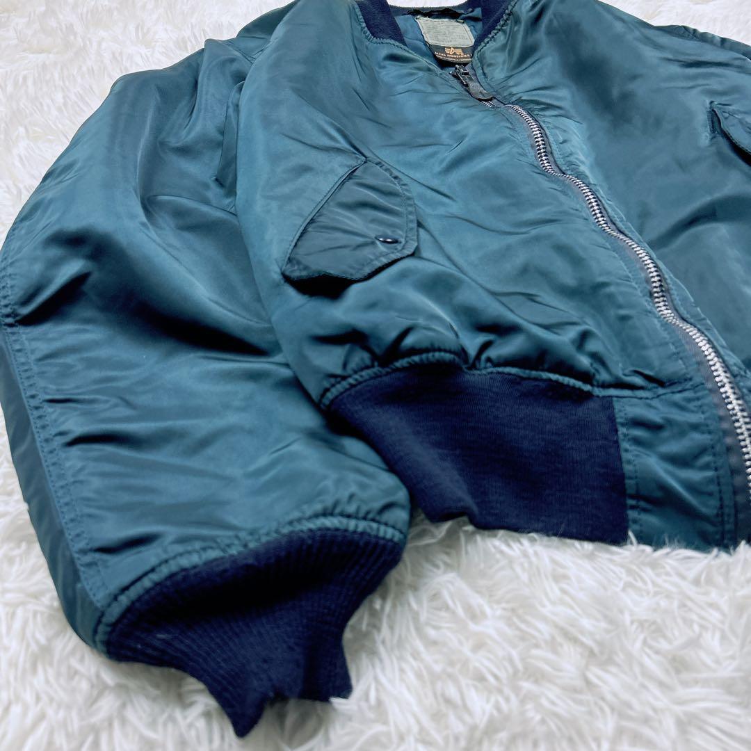 90s USA製 アルファインダストリーズ　MA-1 グランドクルー IDEAL