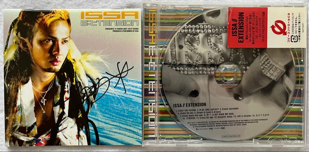 美品/貴重 直筆サイン付き ISSA EXTENSION アルバムCD1枚