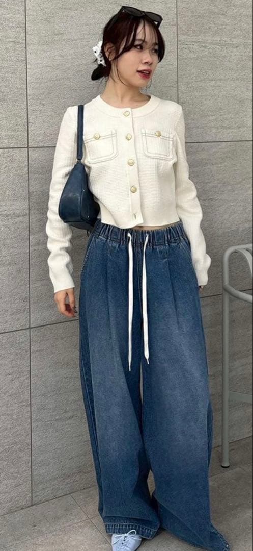 新作新品タグ付き　リリーブラウン♡コットンニットジャケット