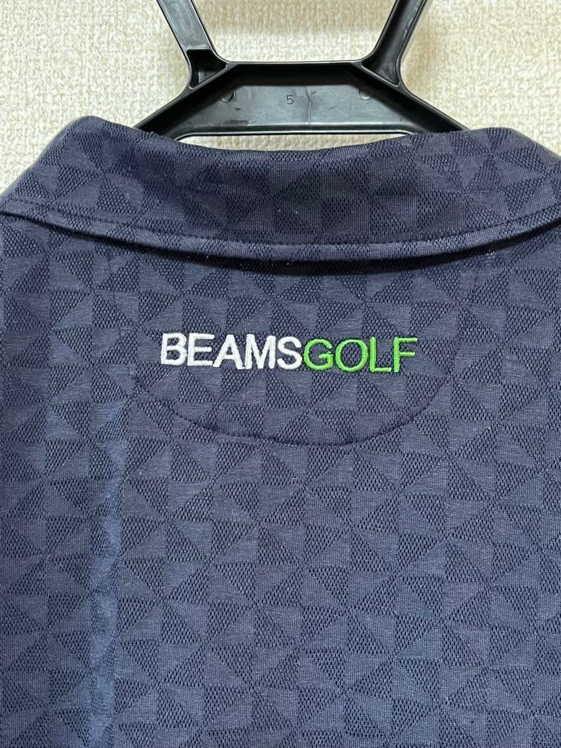 beams golfパープルレーベル　ポロシャツネイビー　超美品