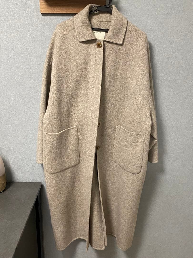 nokcha ベージュ ロングコート ハンドメイド