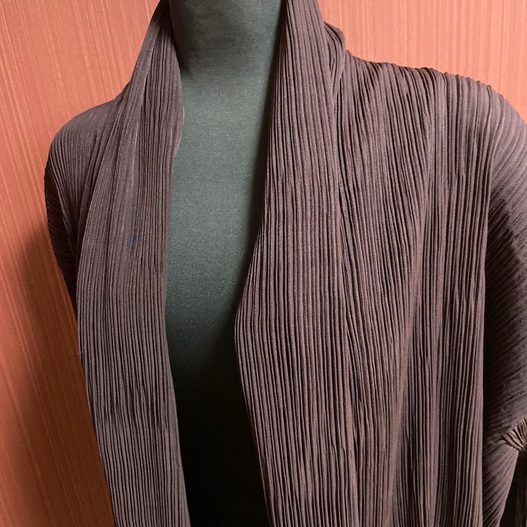 美品　ISSEY MIYAKE プリーツ ロングコート
