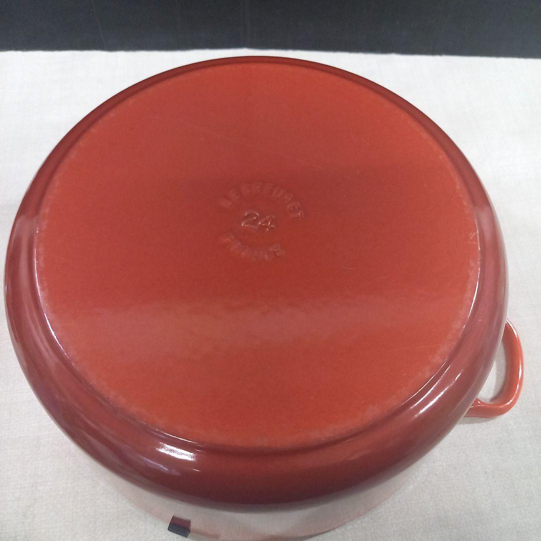 LE CREUSET ルクルーゼ ココットロンド 24cm 両手鍋 フランス製