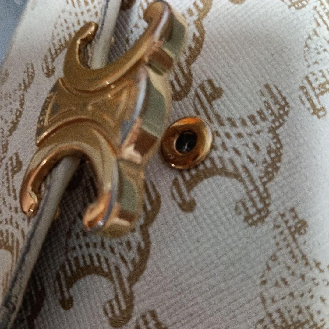 ト*ミ様 CELINE ホワイトレザー 三つ折り財布
