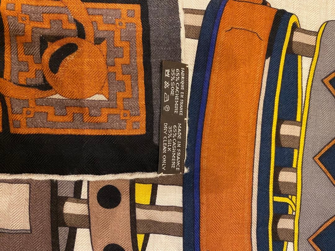 p*y様 エルメス　カシシル　カシミアシルク カレジェアン 140 コリエドシア