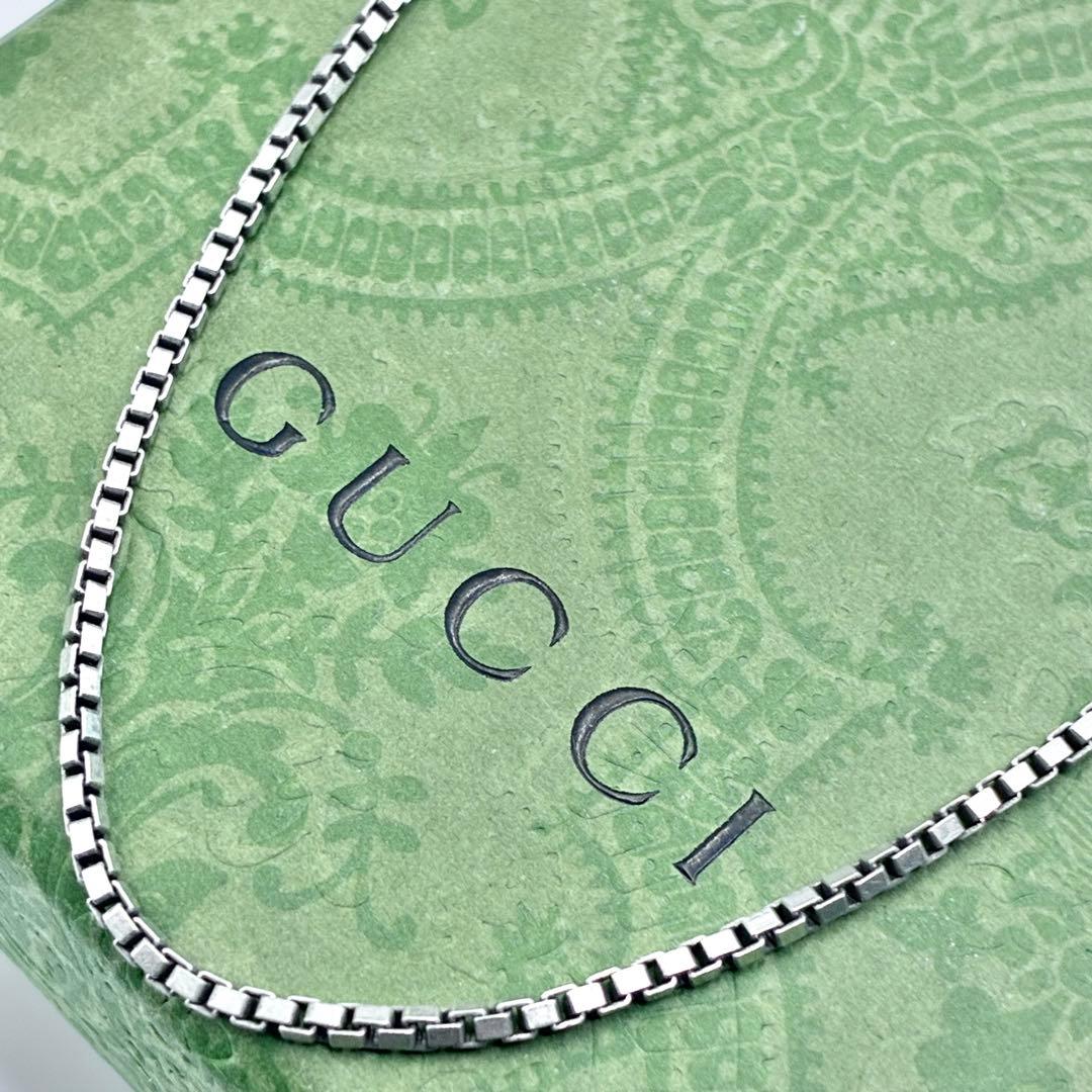 【希少】GUCCI グッチ　ベネチアン　チェーンのみ　ネックレス　55cm　細め