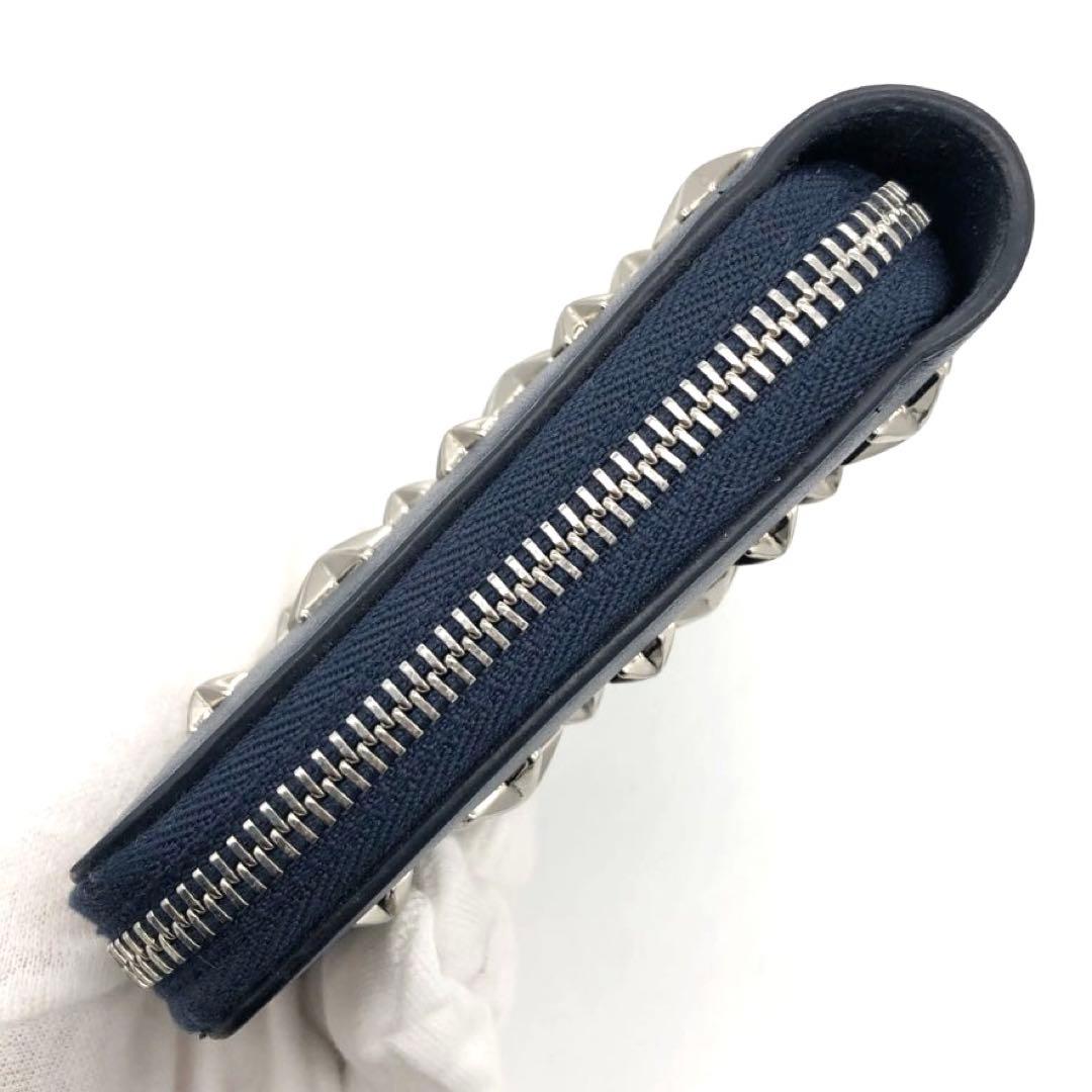 専用✨ジミーチュウ レザー　二つ折り財布 スター　スタッズ ラウンドファスナー