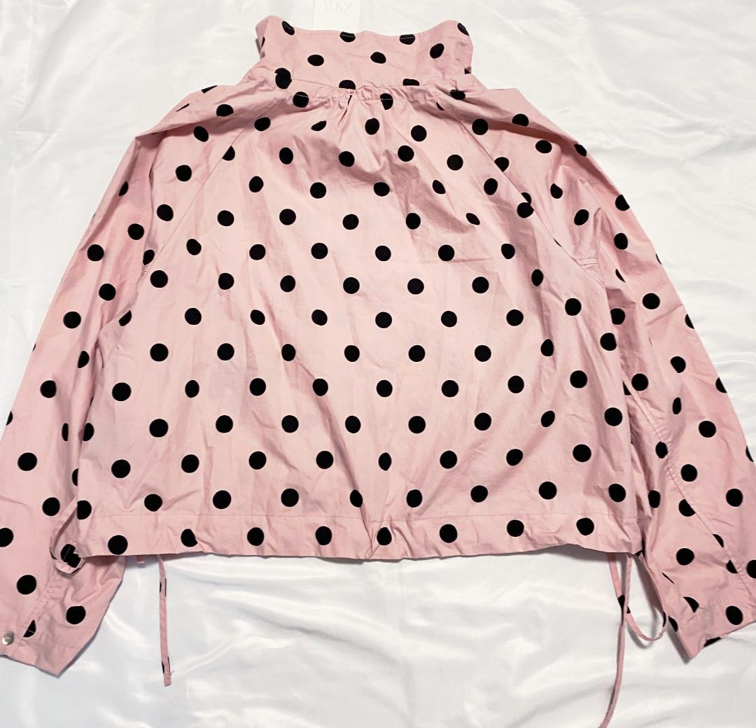ZARA ドットプリントジャケット ライトピンク S 水玉