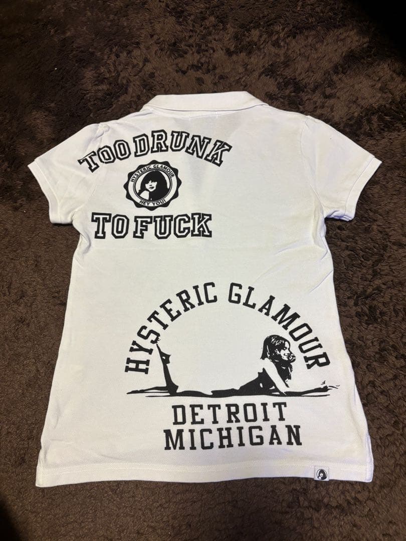 Hysteric Glamour ポロシャツ 半袖 ホワイト