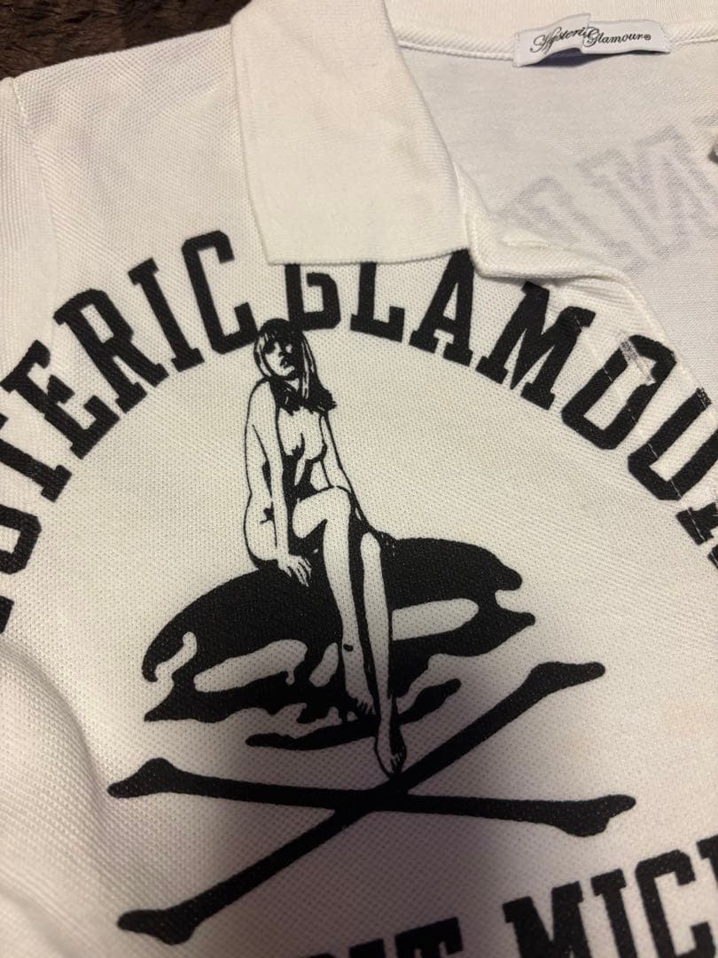 Hysteric Glamour ポロシャツ 半袖 ホワイト