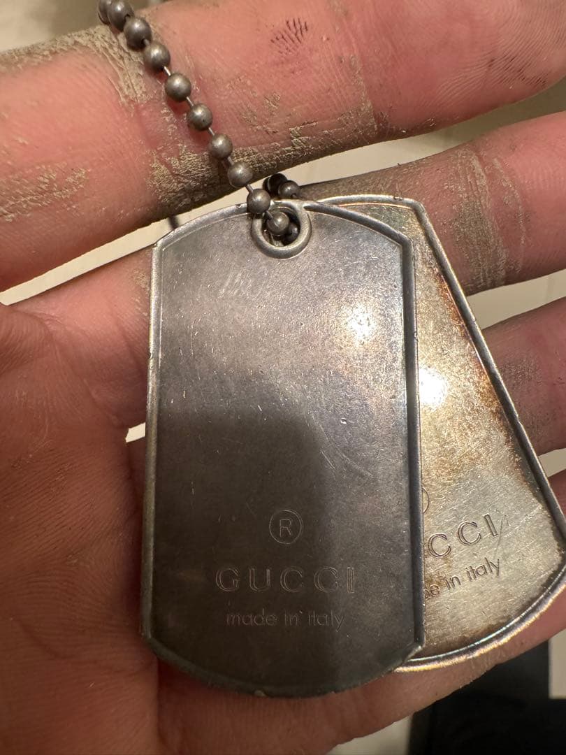 GUCCI made in Italy ドッグタグ