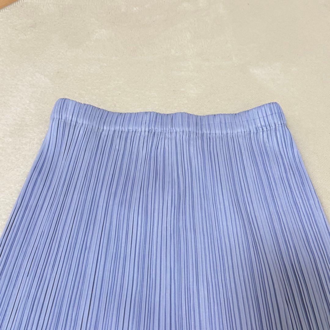 美品✨PLEATS PLEASE プリーツ　ロングスカート　ライトパープル