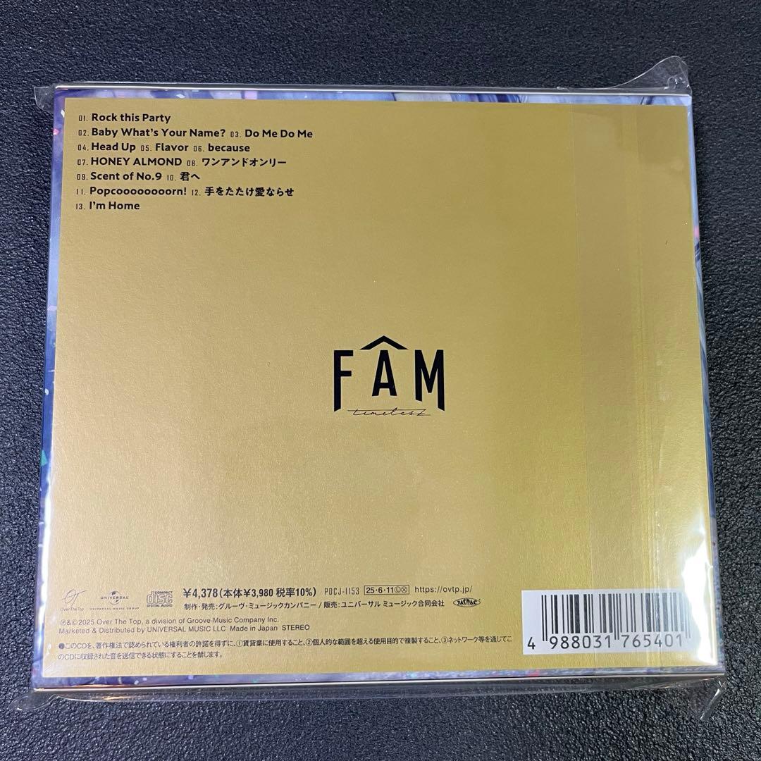 【新品未開封】timelesz FAM 4形態 CD＋Blu-ray 特典付