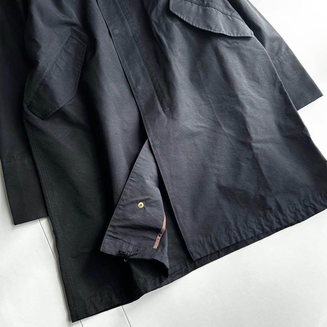 Spick & Span グログランフーディーコクーンコート 黒 36