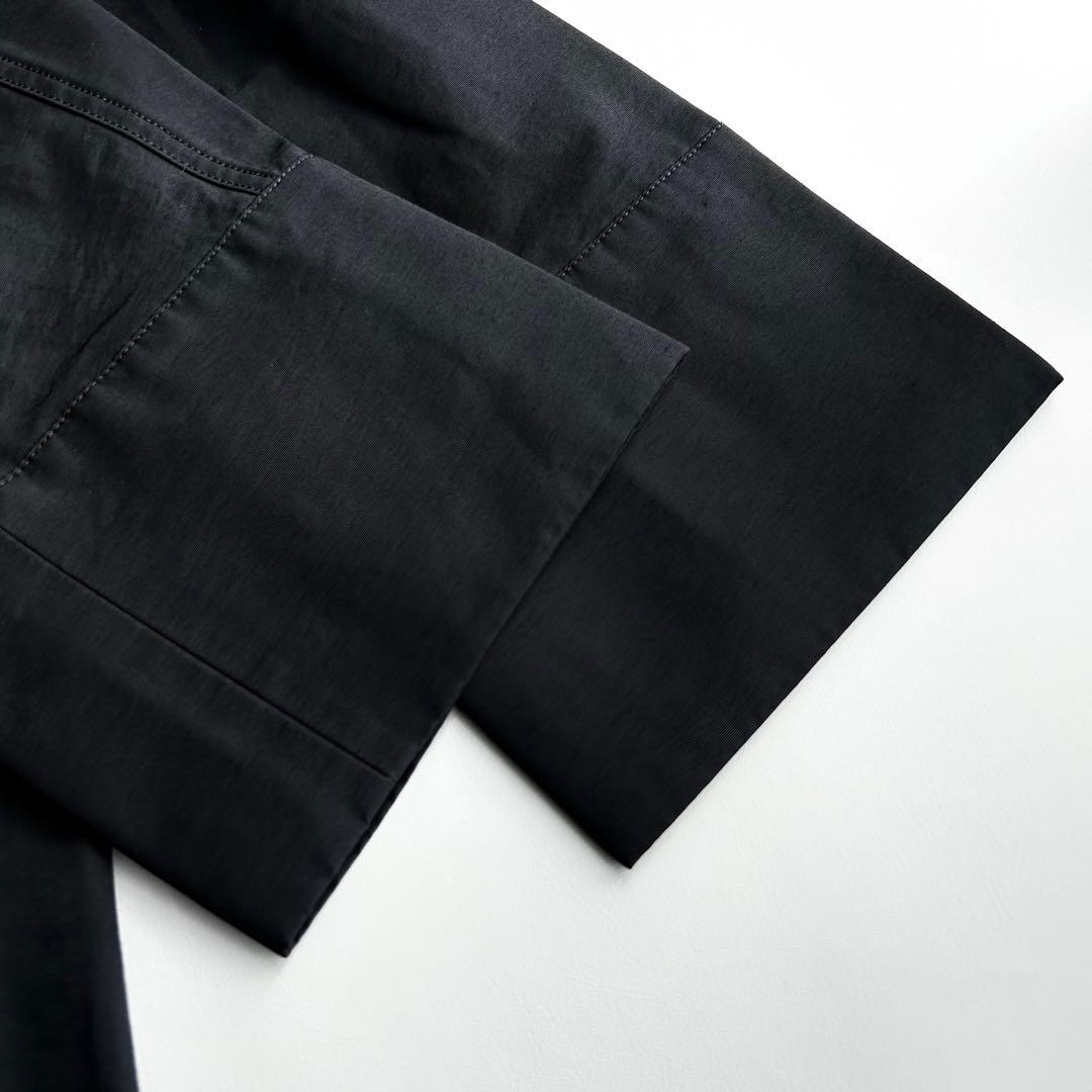 Spick & Span グログランフーディーコクーンコート 黒 36