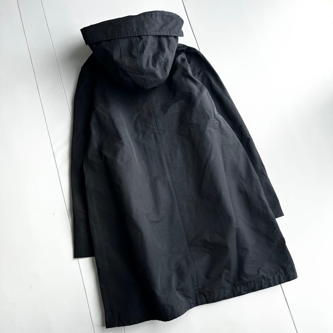 Spick & Span グログランフーディーコクーンコート 黒 36