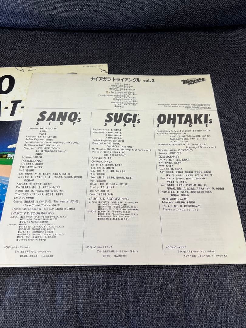 大瀧詠一 / A LONG VACATION LPレコード 27AH 1234
