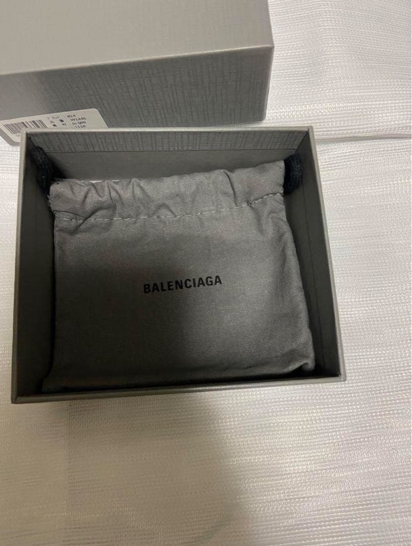 BALENCIAGA 折り財布　グレー　本革