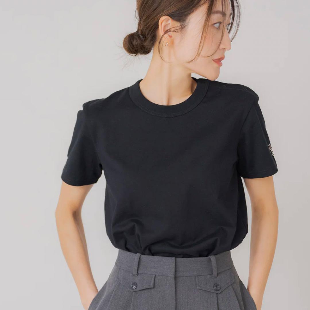 【新品未使用】Regleam リグリーム ロゴ入りベーシックTシャツ ブラックM