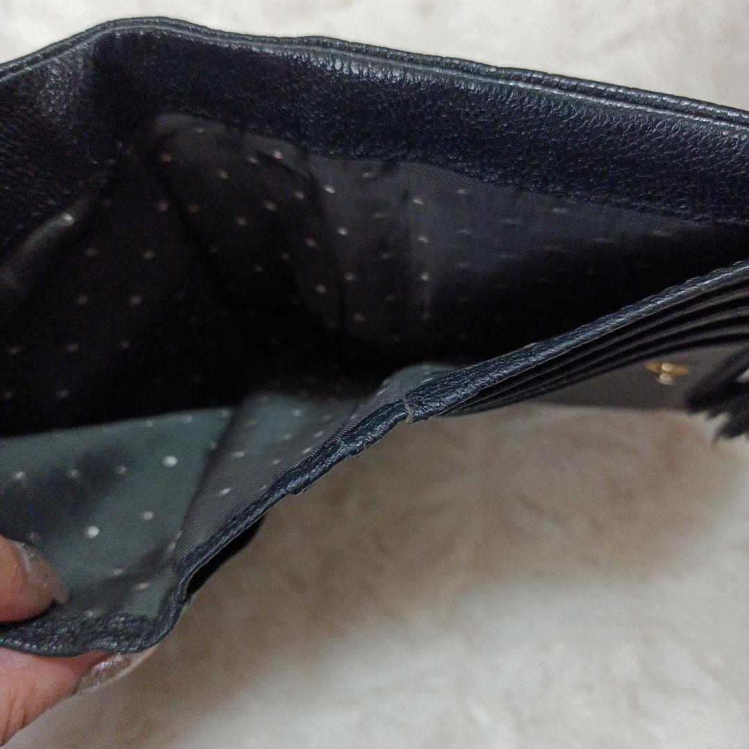 最終価格！美品！ペルケ　ドット　がま口折り財布