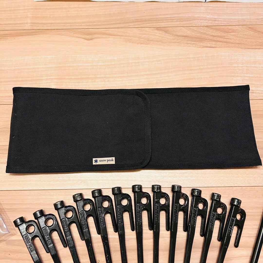 ★美品★ peak ペグハンマーPro.C　ペグ16本　ケース　セット