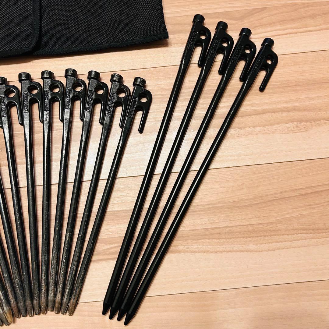 ★美品★ peak ペグハンマーPro.C　ペグ16本　ケース　セット