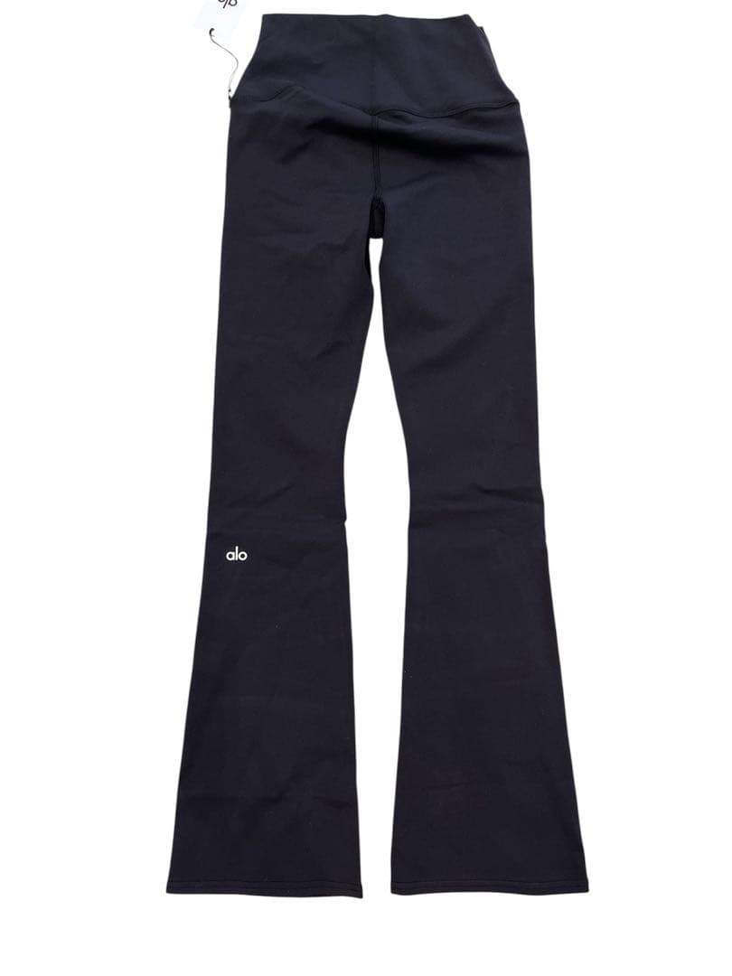 新品Alo Yogaフレアレギンス ヨガパンツ ブラックXS
