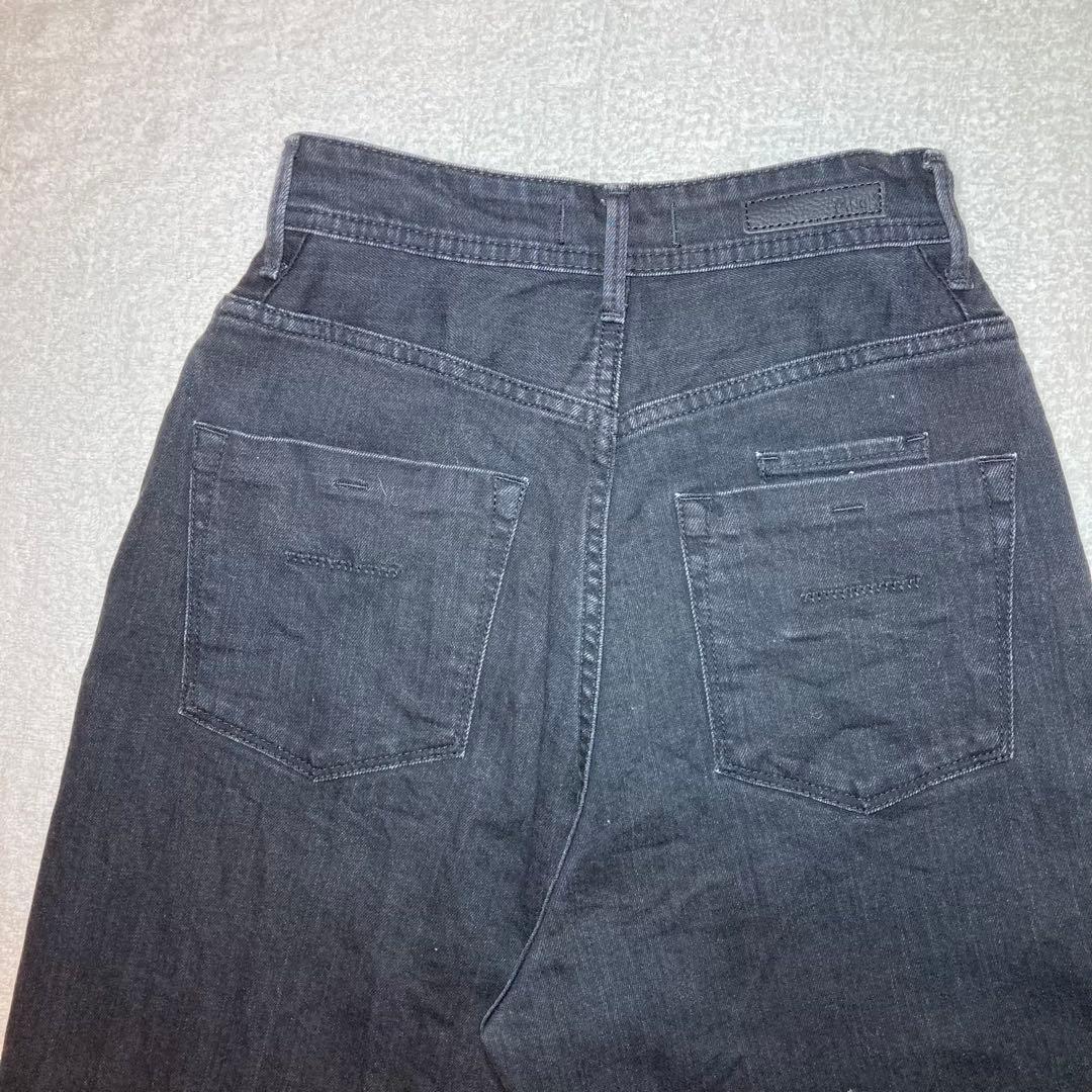 YANUK ヤヌーク JOAN 22 ルーズストレート ブラック 美品