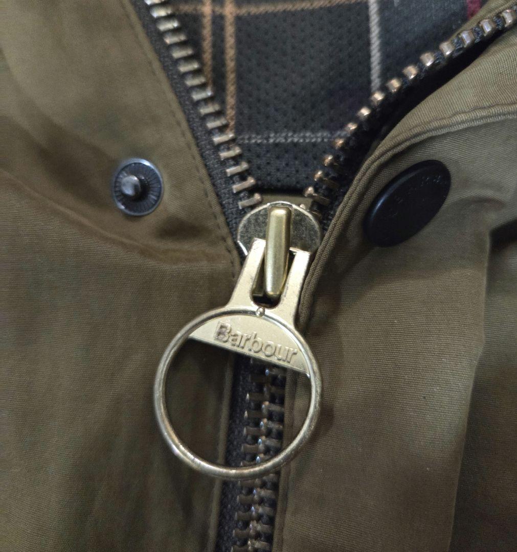 バブアーBarbourビデイルSLピーチド　ノンワックス　オリーブ　38