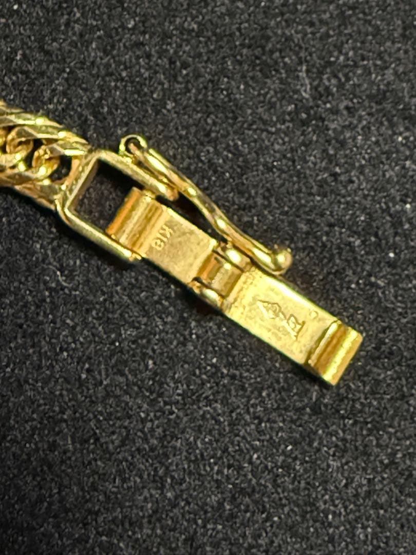 K18喜平ネックレス　トリプルMカット22.7g 45センチ