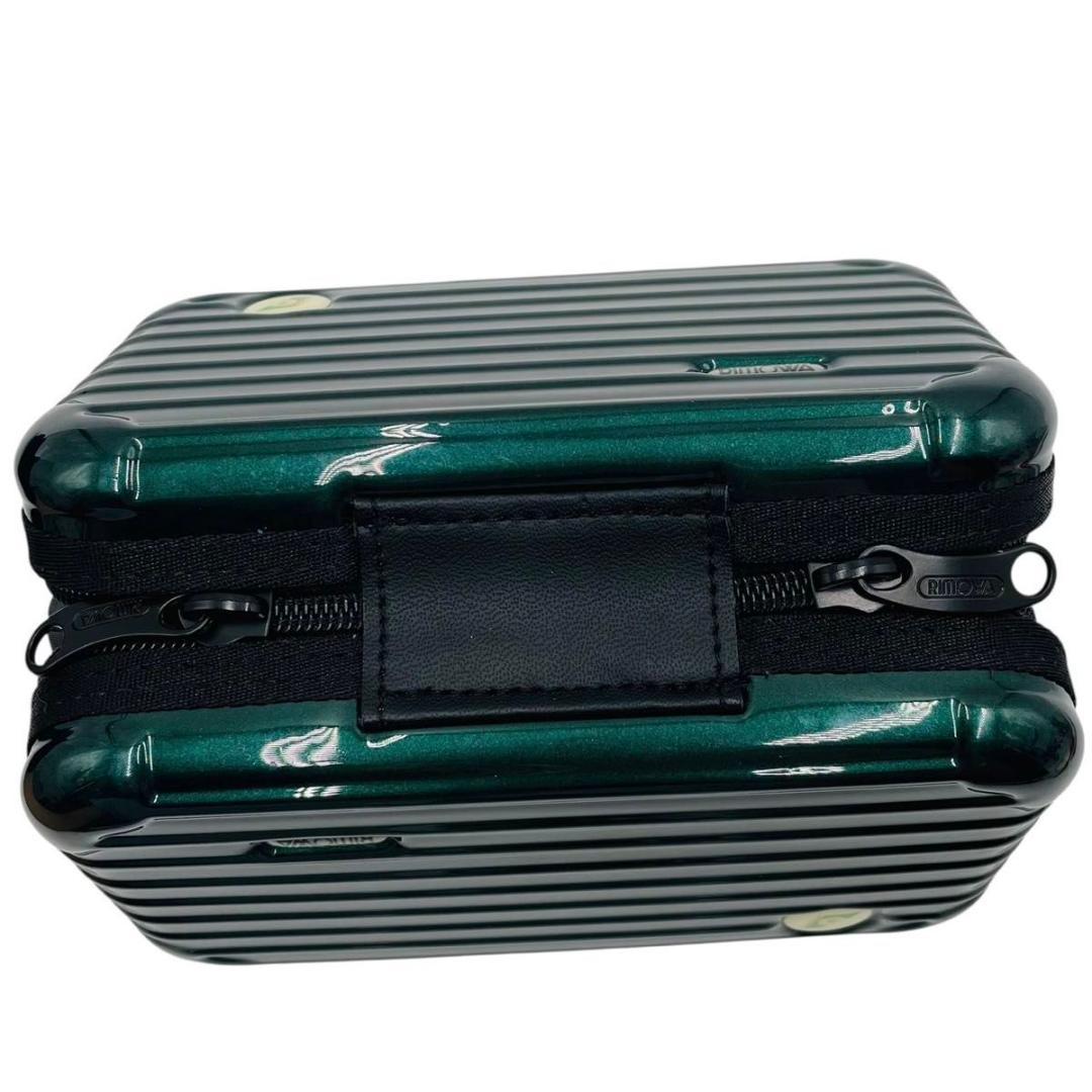 美品 RIMOWA リモワ 小物入れ グリーン アメニティケース　エバー航空
