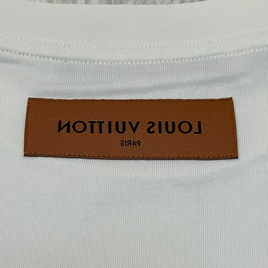未使用 ルイヴィトン エンボス LV インサイドアウト Tシャツ 白 S メンズ