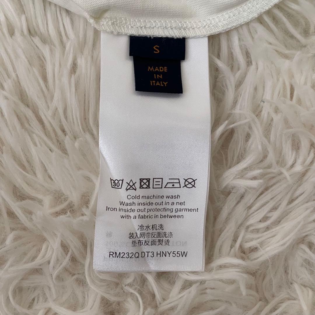 未使用 ルイヴィトン エンボス LV インサイドアウト Tシャツ 白 S メンズ